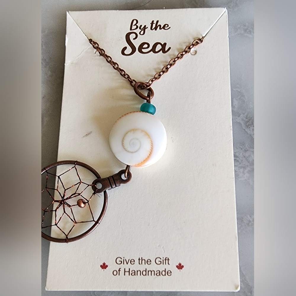 By The Sea Dreamcatcher Necklace Native Handcrafted‎ Canadian New - Picture 2 of 4